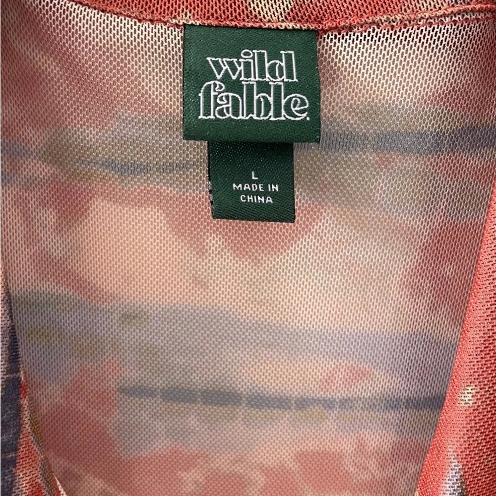 Long sleeve mesh dress - Picture 2 of 4